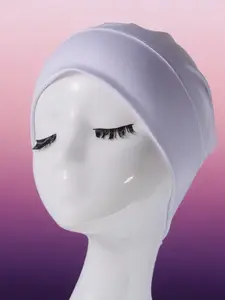Pure Color Wrinkle Design Turban Hat, Soft Inner Headscarf Elastic Ethnic Style, Chemotherapy Cap Hair Protection, All Seasons Casual Wear