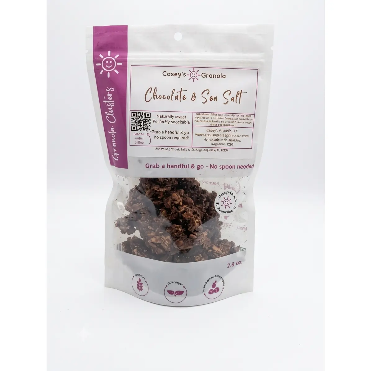 Chocolate & Sea Salt Granola, Gluten Free, SMALL