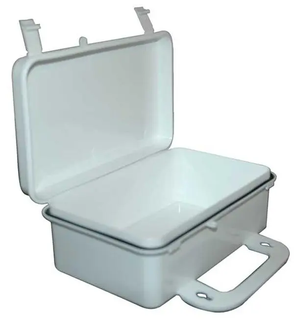 Penn Plastic Toolbox Set - Polypropylene Construction, Flexible-Integral Hinge, Sturdy Top & Bottom Sections, 5x8x3 in (Model 911-97300)