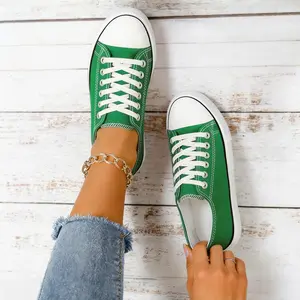 CUBUFLY Unisex Low Top Lace Up Casual Canvas Shoes for Women and Men, Comfortable Lightweight Classic Fashion Sneakers Popular 2025