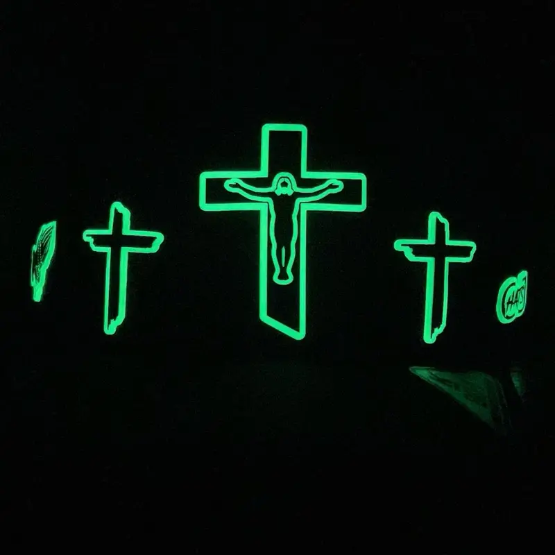GLOW IN THE DARK CROSS HAT