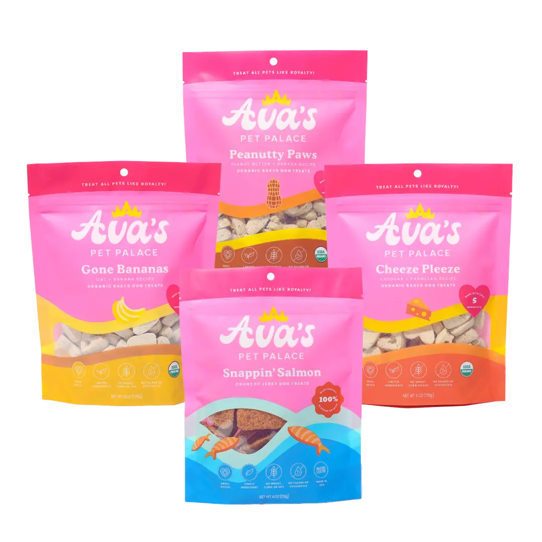 Dog Treat Bundle Organic Variety Pack 4 Flavors