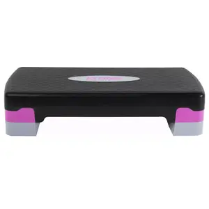 Tone Fitness Compact Aerobic Step Platform – Black/Purple Exercise Step