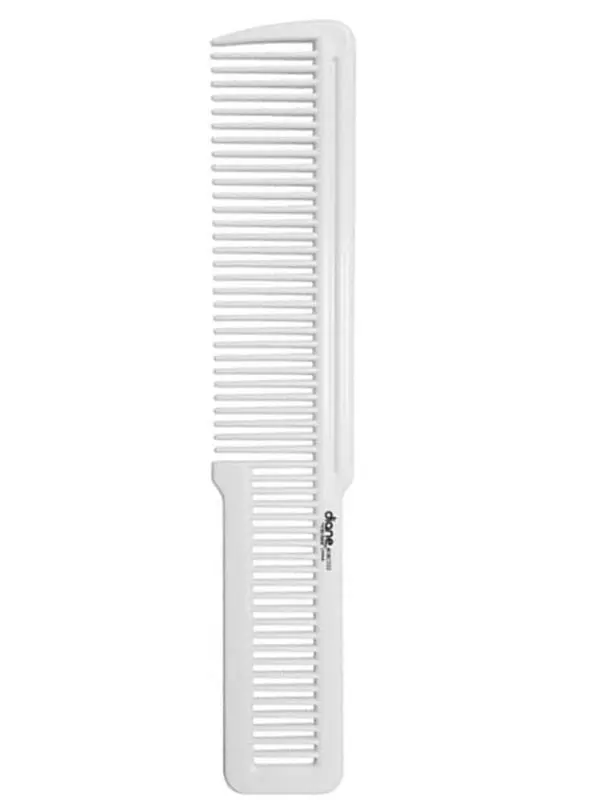 Diane Flat Top Comb White #DBC032