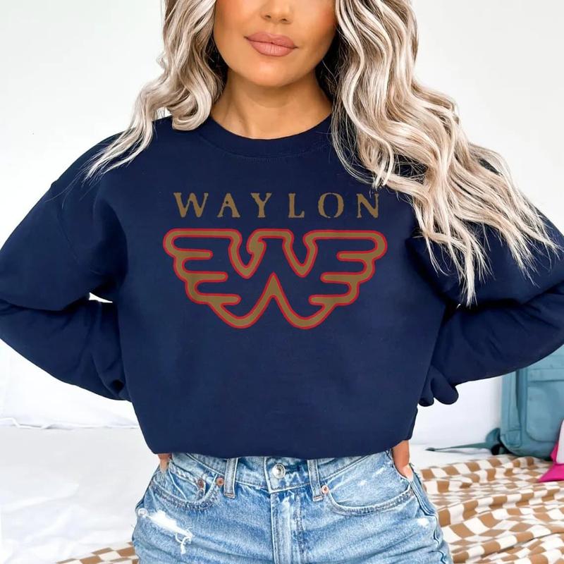 Waylon Jennings - Official Merchandise - Flying W Logo Sweatshirt