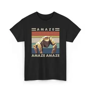 Viral Frog Meme "Amaze" Graphic Tee | Y2K Retro Aesthetic Top, Jeans, Vibe