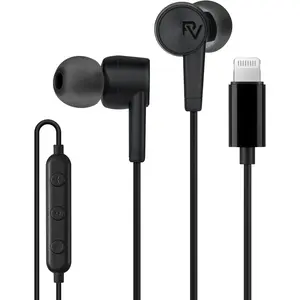iPhone Headphones Earbuds Earphones wtih Lightning Connector  MFi Certified Compatible 14 13 12 11 Pro Max X XS XR 8 7 Plus with Microphone Controller SweetFlow Black
