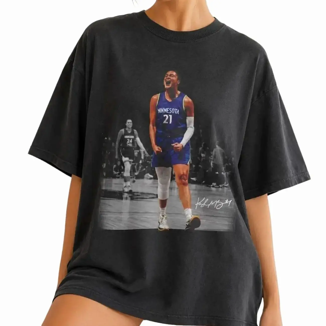 Vintage 90s Kayla 21 Shirt, Retro Basketball Graphic Tee, Women’s Game Day Gift, Cotton