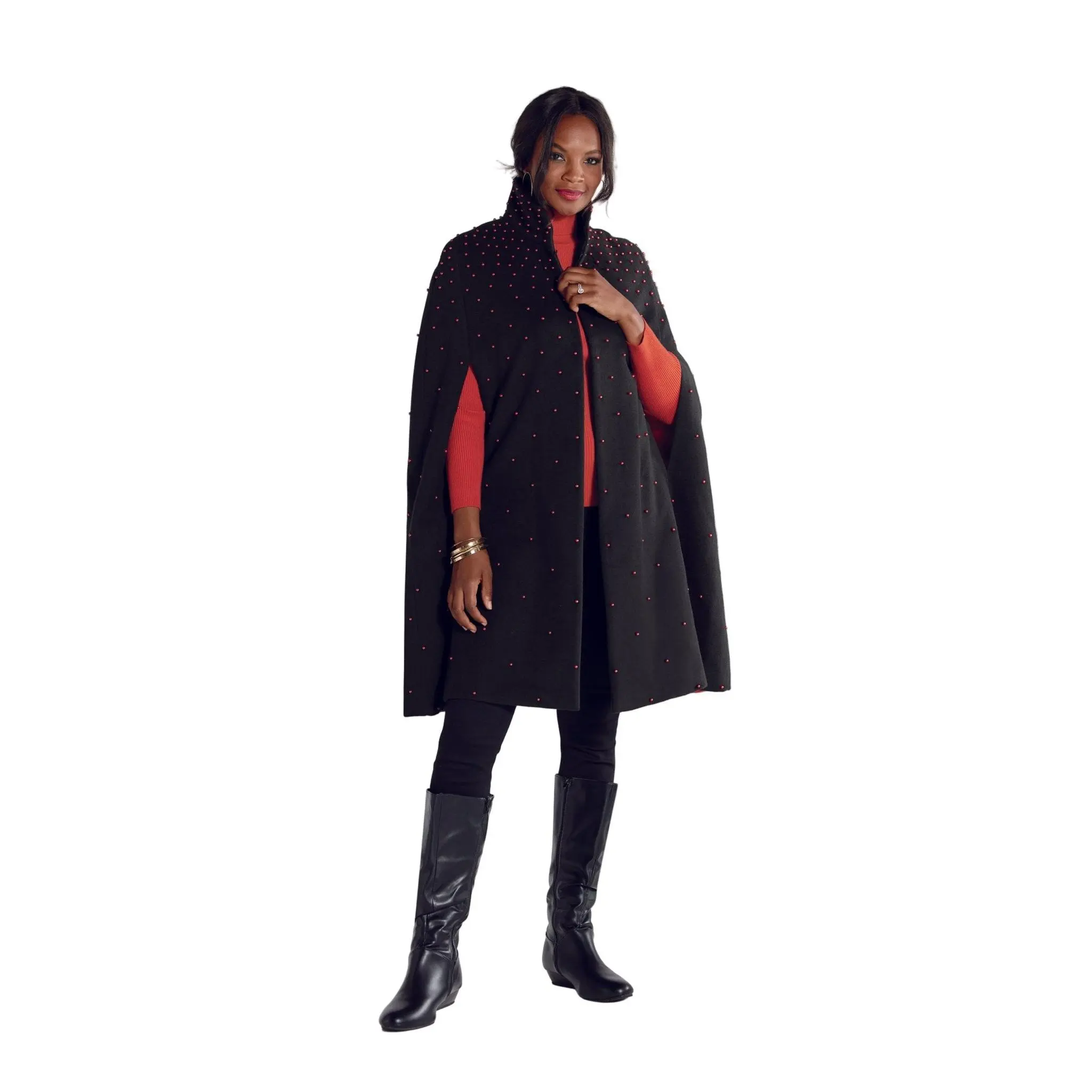 Treasure of Pearls Ombré Cape by LUXE