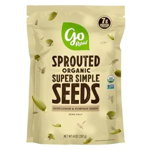 Go Raw , Sprouted Pumpkin and Sunflower Seed Mix| Keto | Vegan | Gluten Free Snacks | Organic | Superfood (Packaging May Vary), 14 oz(Single) (71450-64157), .0 Oz, Unsalted Mix 1 Pound 16.0 Ounce