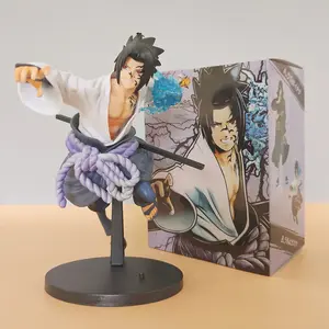 Sasuke Anime Action Figure Toys 20CM Uchiha Cartoon PVC Figurine Collection Desk Decoration Model Dolls Birthday Gifts