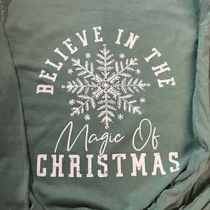 “Believe” Comfort colors cotton long sleeve tee