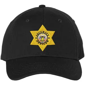 SECURITY OFFICER Badge Baseball Hat Embroidered Security Star Liberty Emblem Cap