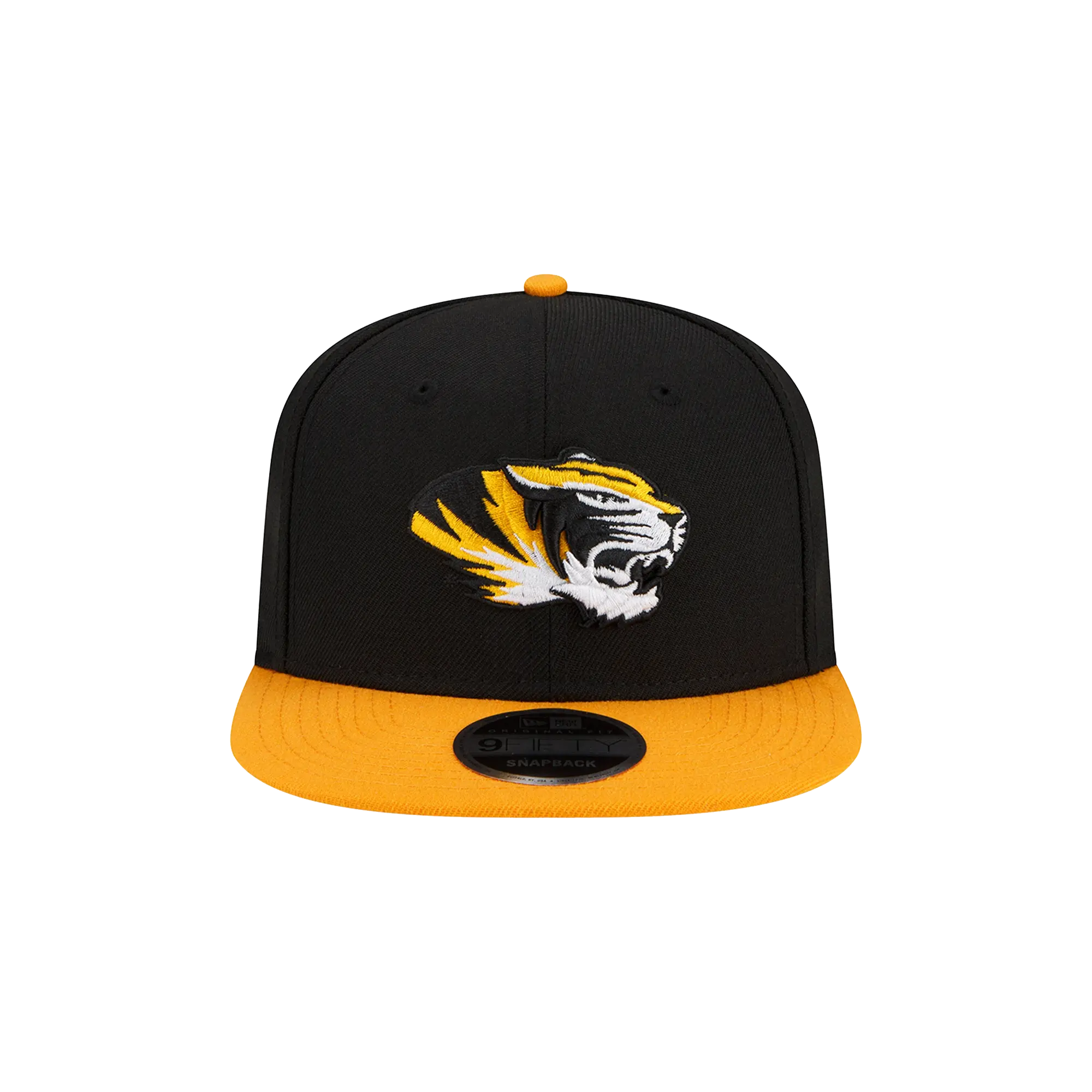 9FIFTY Missouri Tigers Snapback Hat "Black / Orange - Brim" NE986