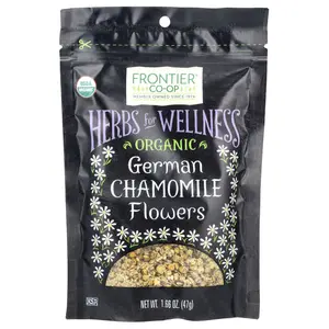 Frontier Co-op Organic German Chamomile Flowers, 1.66 oz (47 g) Frontier Co-op Organic German Chamomile Flowers, 1.66 oz (47 g)