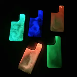 Luminous Quicksand iPhone Case — Glow-in-the-Dark Liquid Glitter, Five Signature Colors