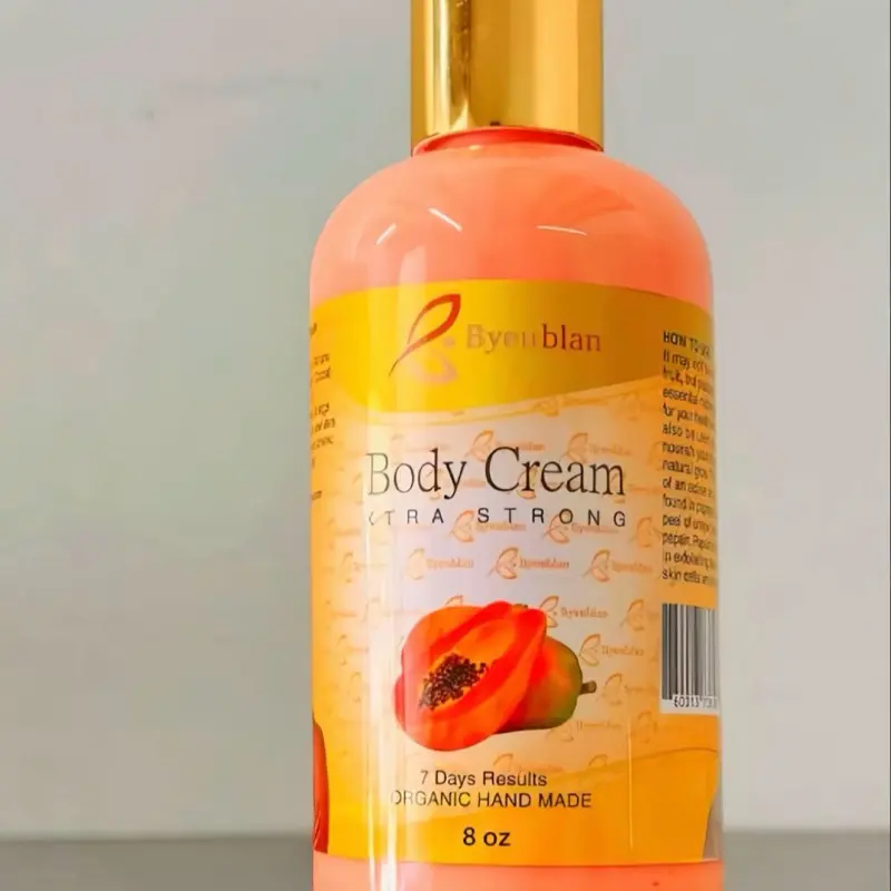 Byenblan Papaya Brightening Body Care Face Cream 8oz - Fade Dark Spots, Even Skin Tone, Boost Glow (Extra Strong)