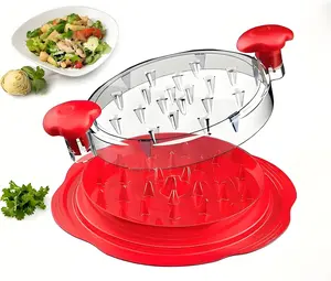 Chicken Shredder,Manual Meat Grinder,Pet Food Aid,High Resistance To 356 ° F,Free Of Bisphenol A,Strong Anti Slip,Easy To Use,Specially Designed For Grinding Meat And Vegetables(Red)