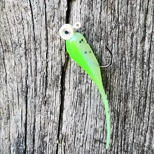 Lime Slime Stinger Crappie Bait