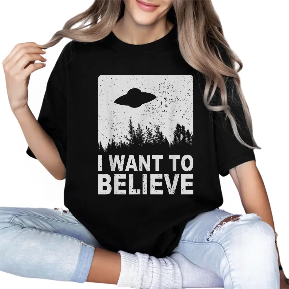 I Want To Believe T-Shirt, Aliens UFO Area 51 Roswell T-Shirt