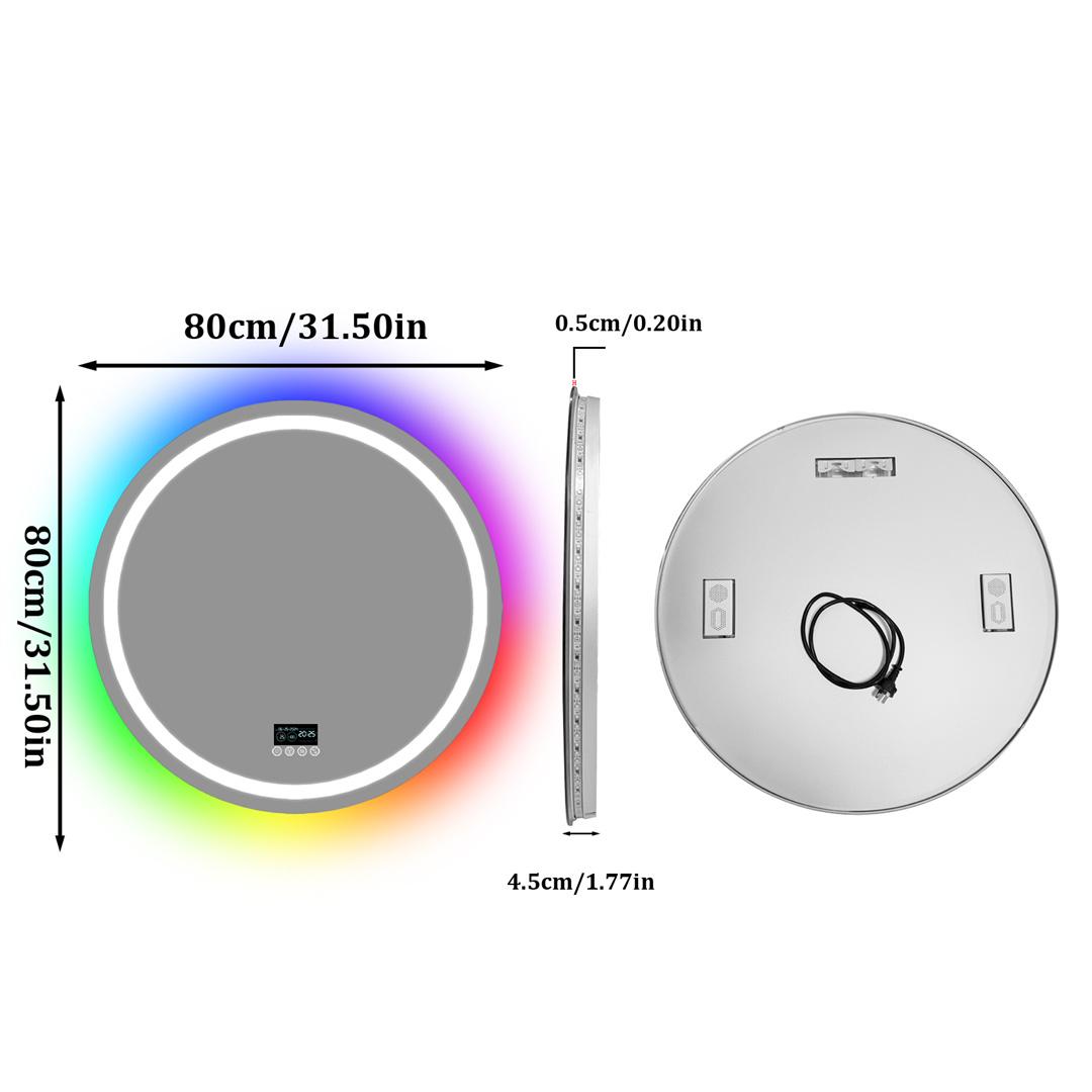 LumiBased LED Round Mirror LED Light with bluetooth