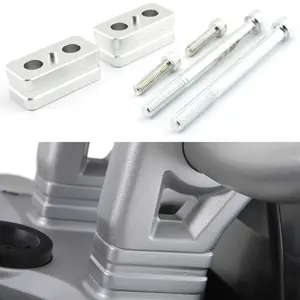 Motorcycle Handlebar Riser Kit 20mm Rise, Height Increase, Fits Bmw R1200gs Adv 2008-2012, Model Compatibility, Aluminum Alloy, Enhances Riding Comfort, Lightweight