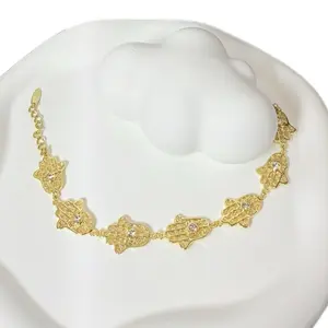 Fatima Bracelet 7.5 Inches Adjustable Cod 7028 with Elegant Design and Sparkling Details