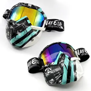 NAFEIB goggles mask cycling skiing protective mask anti-glare anti-ultraviolet outdoor glasses windproof Bike Dirt with UV Protection Multi-Sport