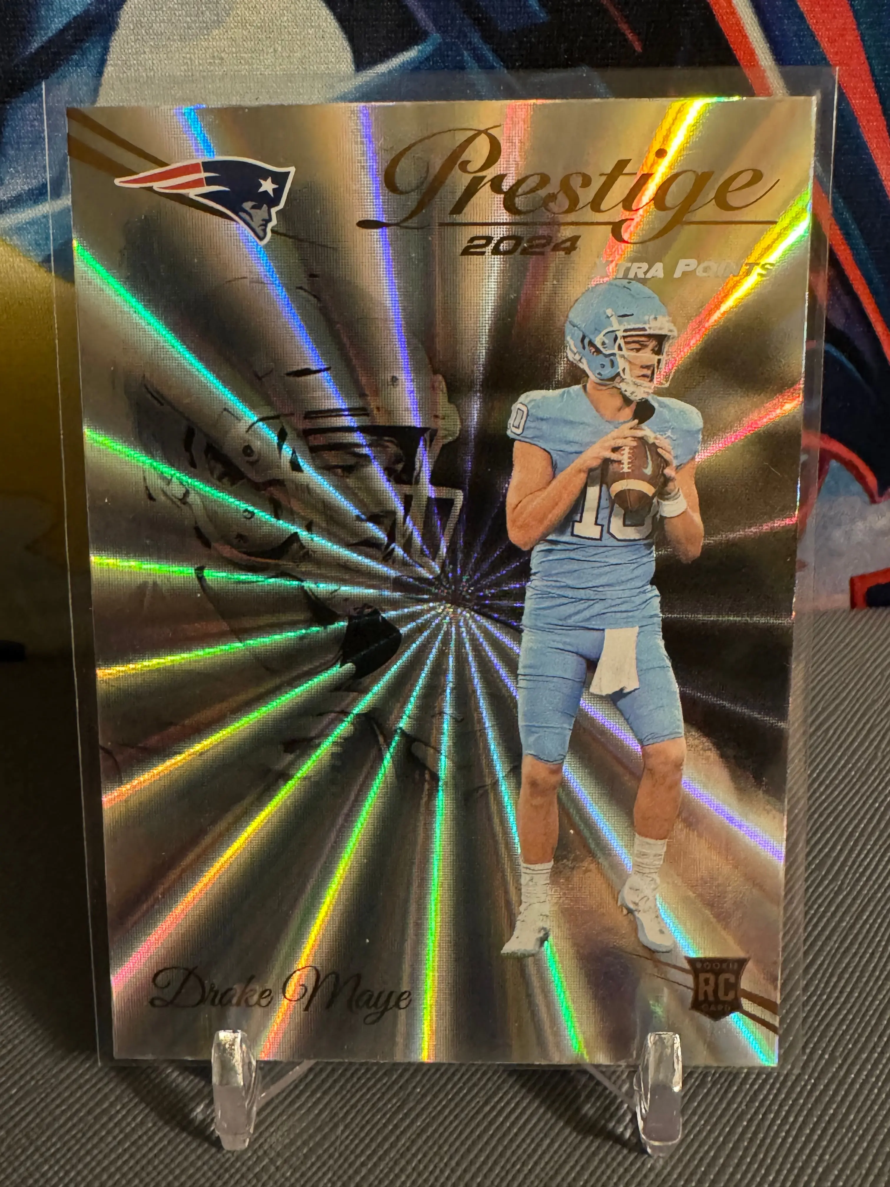 2024 Panini Prestige Sunburst Xtra Points #304 Drake Maye