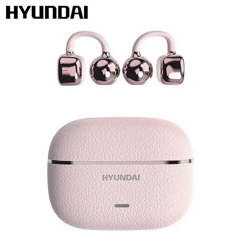 HYUNDAI C03 Clip-On Wireless Headphones with 2025 Bluetooth 6.0 for Faster, Stable Connection & Low Power Use, DT6.0 Pulse Directional Tech, 360° ACS