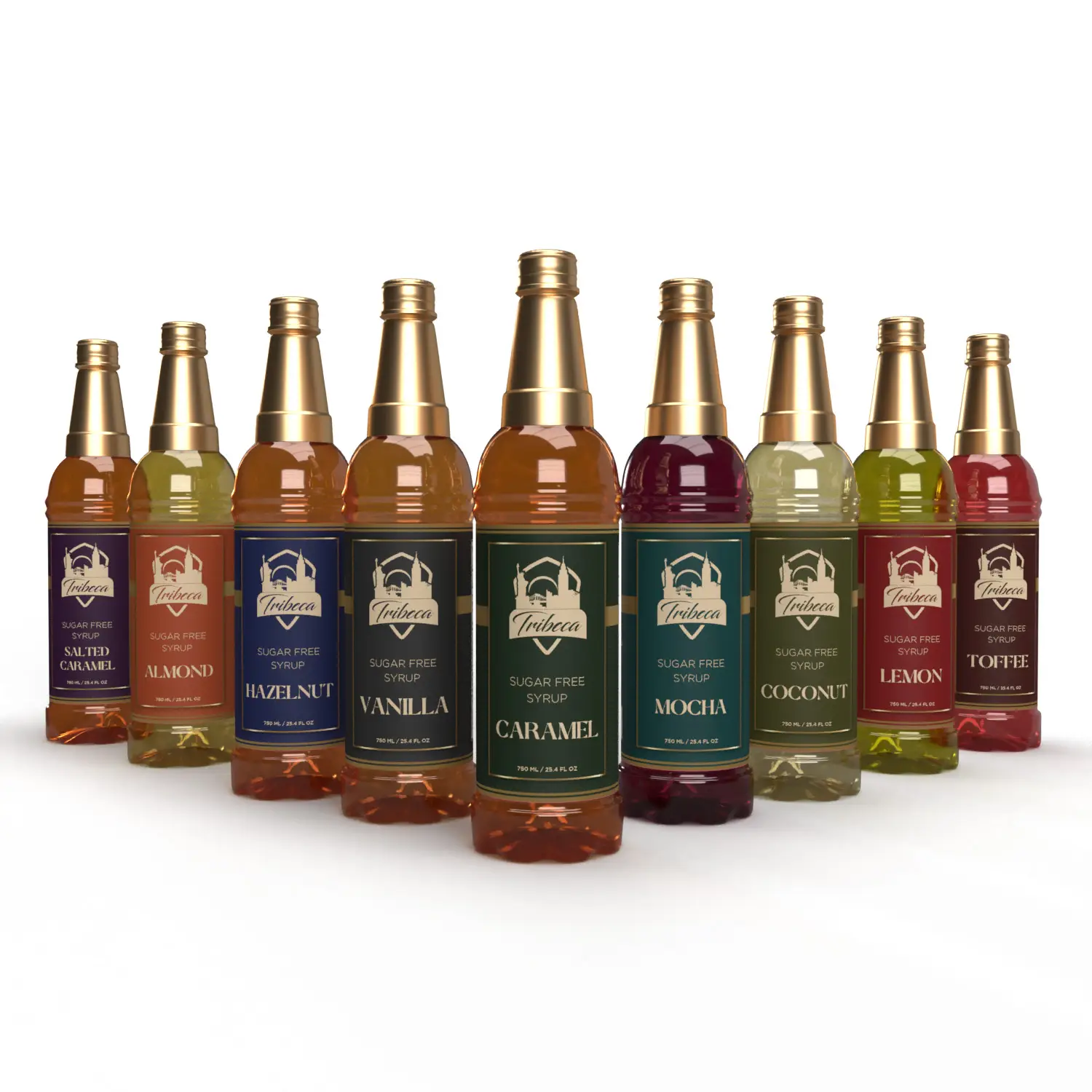 Tribeca Sugar Free Syrup, Made With Stevia | 750 Ml Sweet Natural Beverage Sweetener