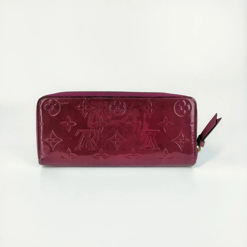 Pre-owned Louis Vuitton Monogram Vernis Patent Leather Zippy Wallet Leather Accessory【797】, Messenger Bags, Additional Strap