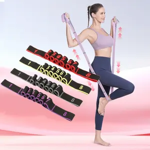 flexible Smart Numbered Resistance Band for Pro Yoga & Latin Dance Stretch 8/10/12 Segments Kids & Adults Flexibility Trainer Polyester Material Progressive Strength Training Home Pilates Equipment Home Workout Equipment resistance  bands exercise