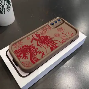 1 Piece Durable Reno6Pro Flexible Fireworks Dragon Case For Reno6 Pro 5G Featuring Refined In Fashion