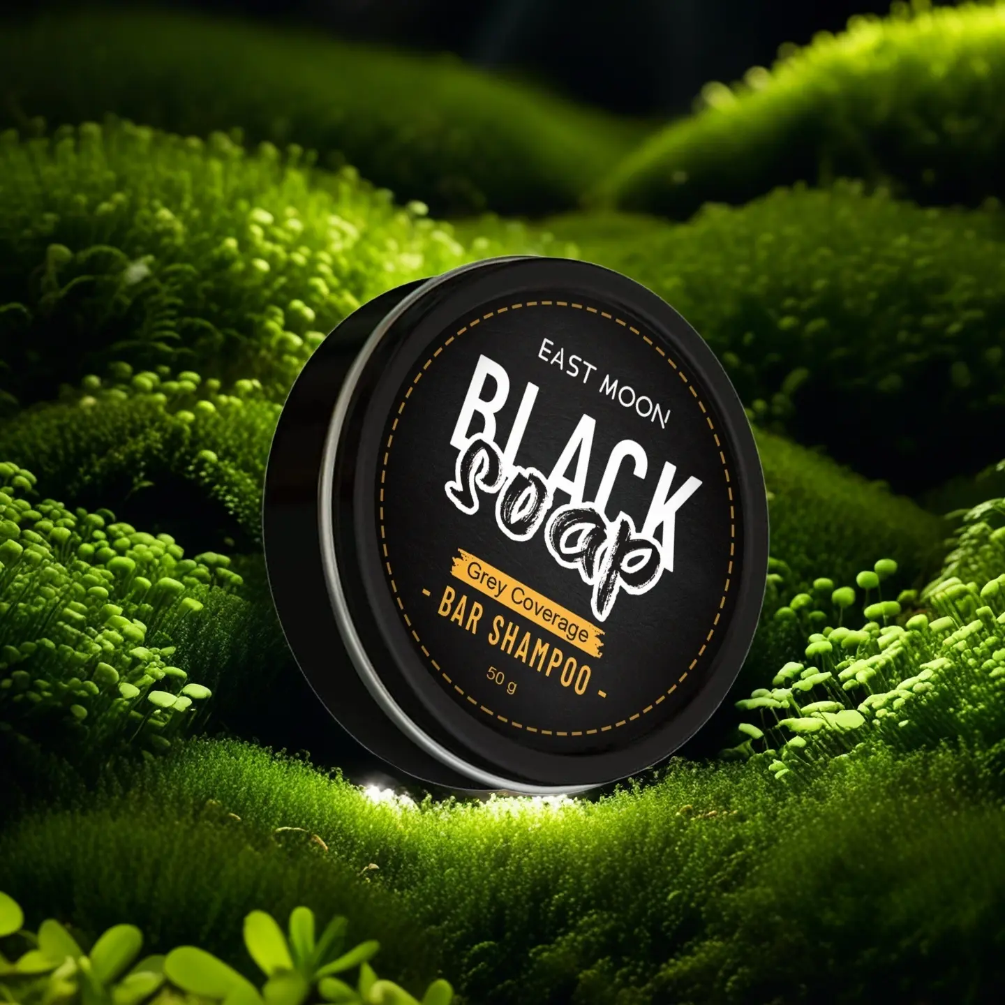 Men's Natural Shampoo Bar for Hair Care, Cleans and Nourishes Hair, Dark Hair Shine Treatment, Grey Darkening Shampoo, Sustainable Hair Care Solution