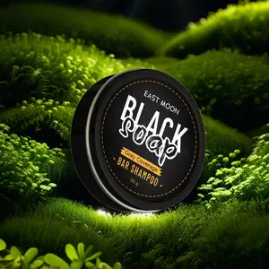 Men's Natural Shampoo Bar for Hair Care, Cleans and Nourishes Hair, Dark Hair Shine Treatment, Grey Darkening Shampoo, Sustainable Hair Care Solution