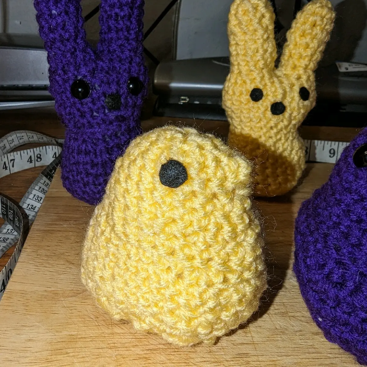 Amigurumi crochet Peeps chicks set of 3