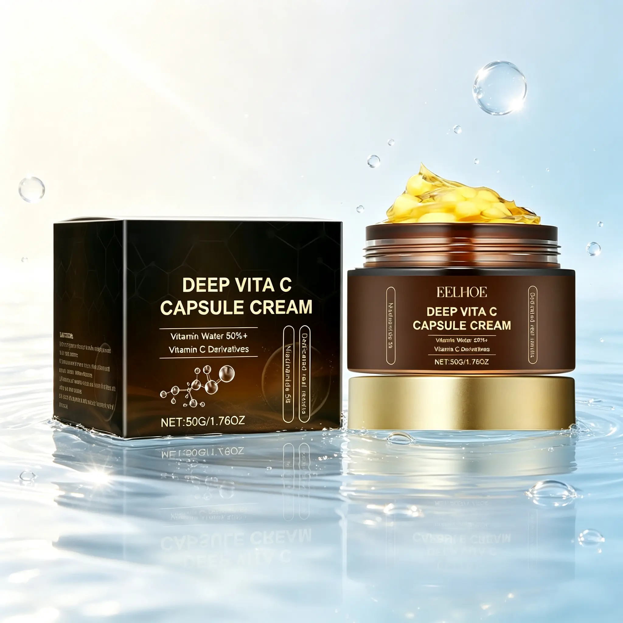 Vitamin C Capsule Cream 50g – Nourishing Daily Moisturizer with Vitamin C Derivatives, Gentle Skincare