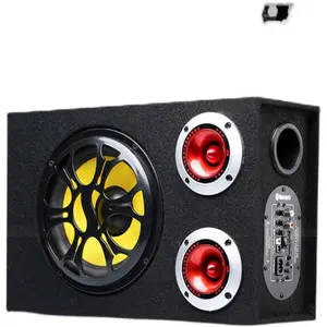 Dual Tweeter Car Subwoofer 12V/24V/220V Bluetooth Speaker with TF Card for Truck & Home