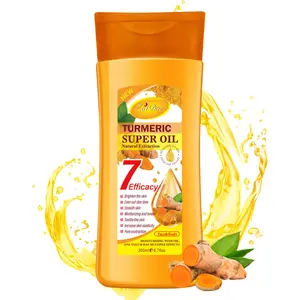 Turmeric Gel Oil 7 Efficacy Natural Extraction for Radiant Skin Moisturizing Hydrating 200ml Face Body Care Multi Benefit Moisturizer Firming Deep Hydration