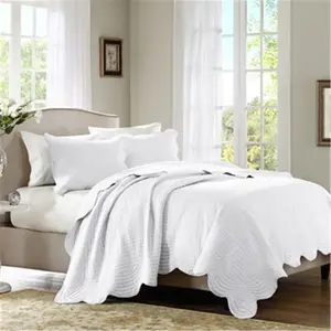 212 MAIN Tuscany 3-Pieces Decorative Bedding Set, White - King & Cal King, King Size Bed