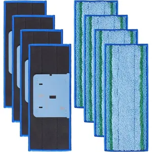 8 Pack Mop Pad for  Braava Jet M6  Robot Mop, Upgraded M6 Wet Mopping Pad, Washable Microfiber Replacement Cleaning Pad