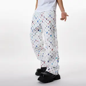 White Jeans Pants For Men Summer Clothes Loose Fit Casual Denim Trousers Y2k Clothing Streetwear Fashion Menswear