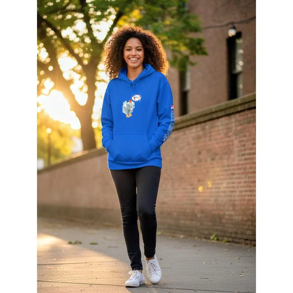 Roblox Chicken Thinks Hoodie UNISEX - ChickenPop Arm Logo Edition