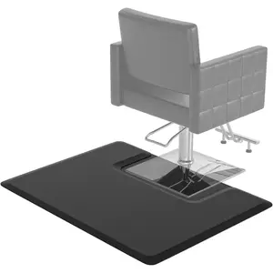 OmySalon 3' x 4' Barber Floor Mat Anti Fatigue for Stylist Standing, 3/4'' Thick Comfort Hair Matt Square Base for Salon Styling Chair, Hair Cutting Hairdressing Beauty Equipment