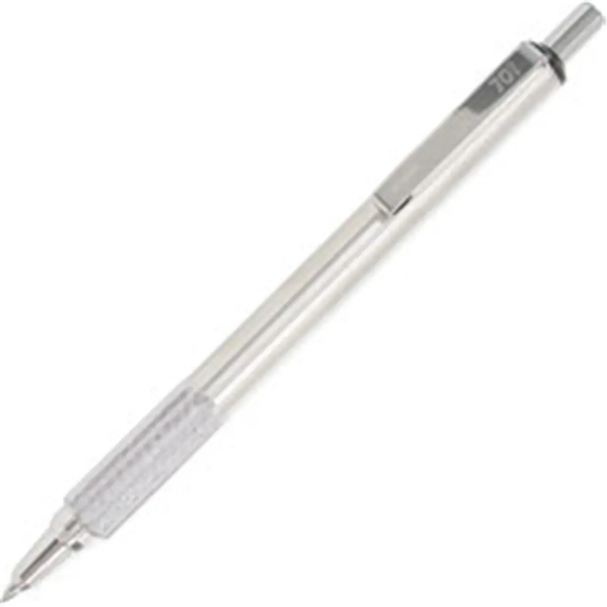 212 MAIN Zebra F-701 Retractable Stainless Steel Refillable Pen - Black, Office Stationery Writing Tool