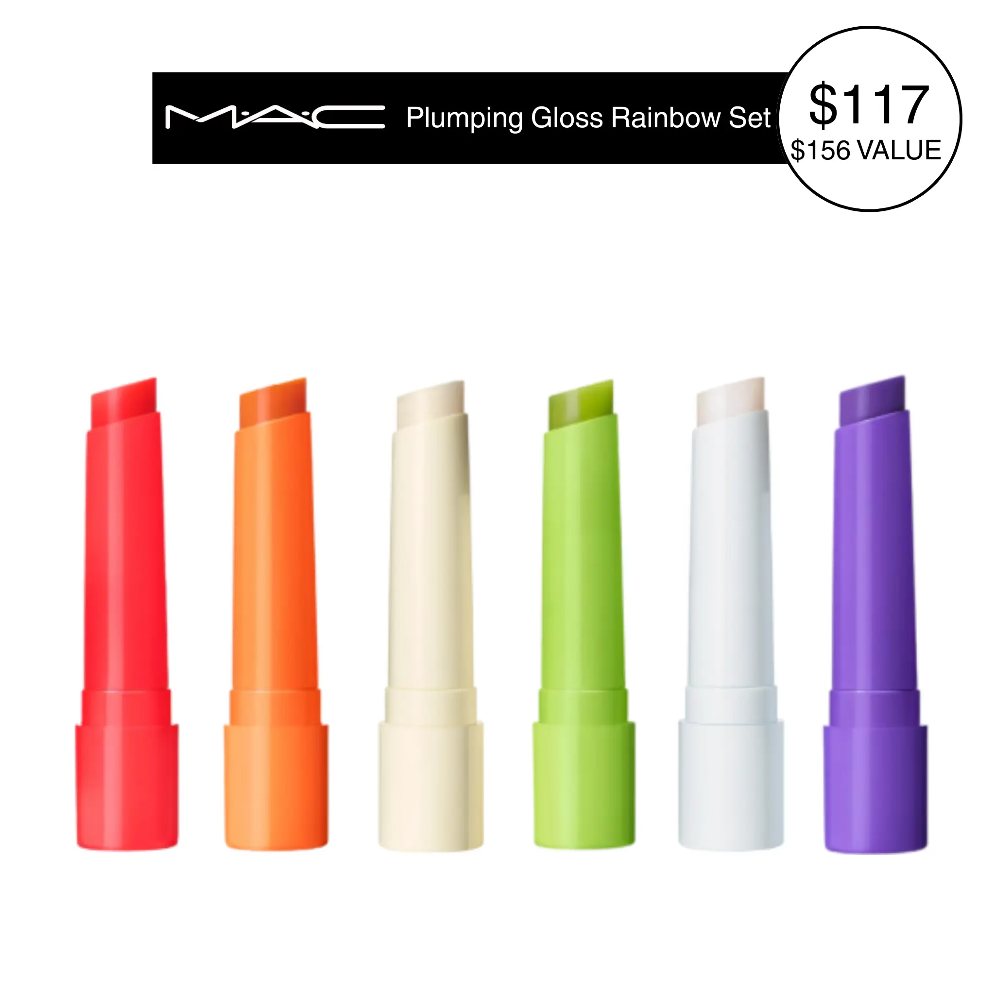 M·A·C Plumping Gloss Rainbow Set M·A·C Plumping Gloss Rainbow Set