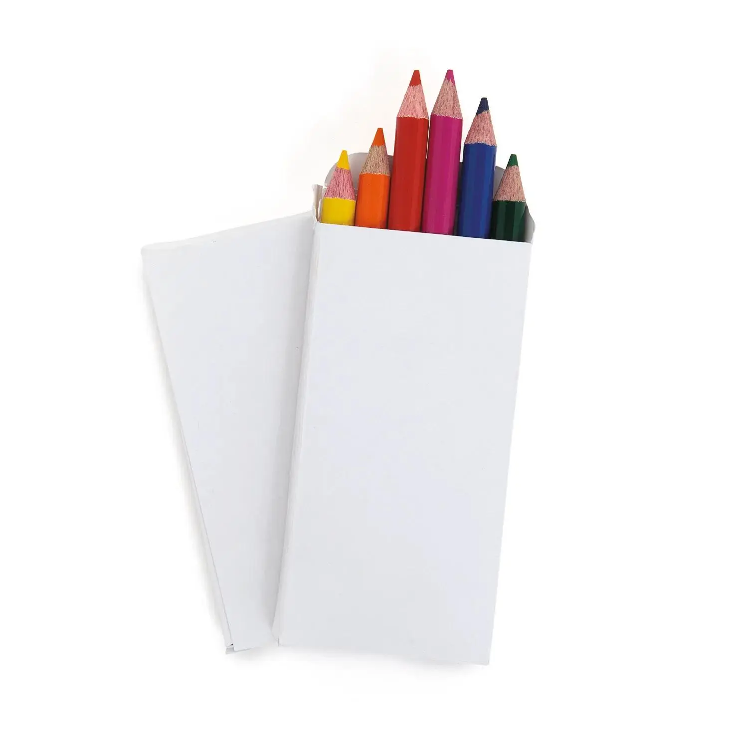 3.5" Wooden Classic 6-Color Small Pencils - 12 Boxes, Affordable Pencil, Kids' Arts & Crafts Art Materials for Ages 4+ Activities