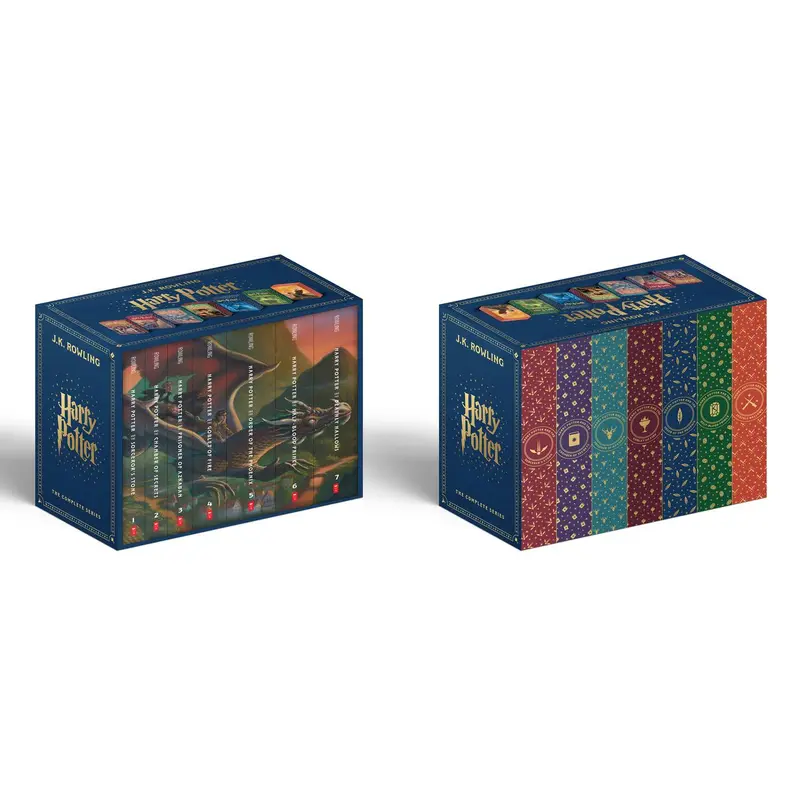Harry Potter Paperback Box Set Books 1-7 Deluxe Edition with Colorful Stenciled Edges Special Gift for Fans and Collectors J K Rowling Complete Series