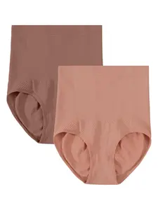 Women's Solid High Waist Shapewear Panty, Soft Fit Panty, Tummy Control Butt Lift High Stretch Seamless Shaper, Ladies Shapewear Bottoms